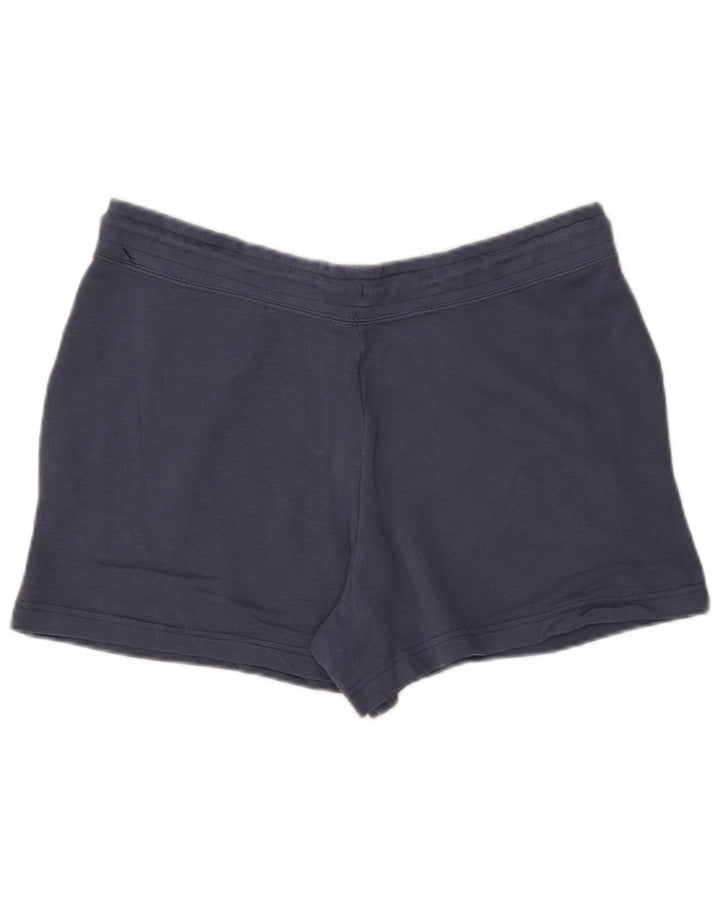 NIKE Short de sport pour femme UK 16 Large Bleu marine en coton