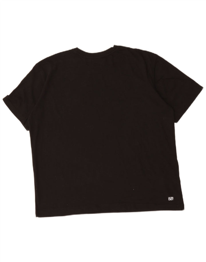 Lacoste T-shirt coupe classique pour hommes, grand, en coton noir