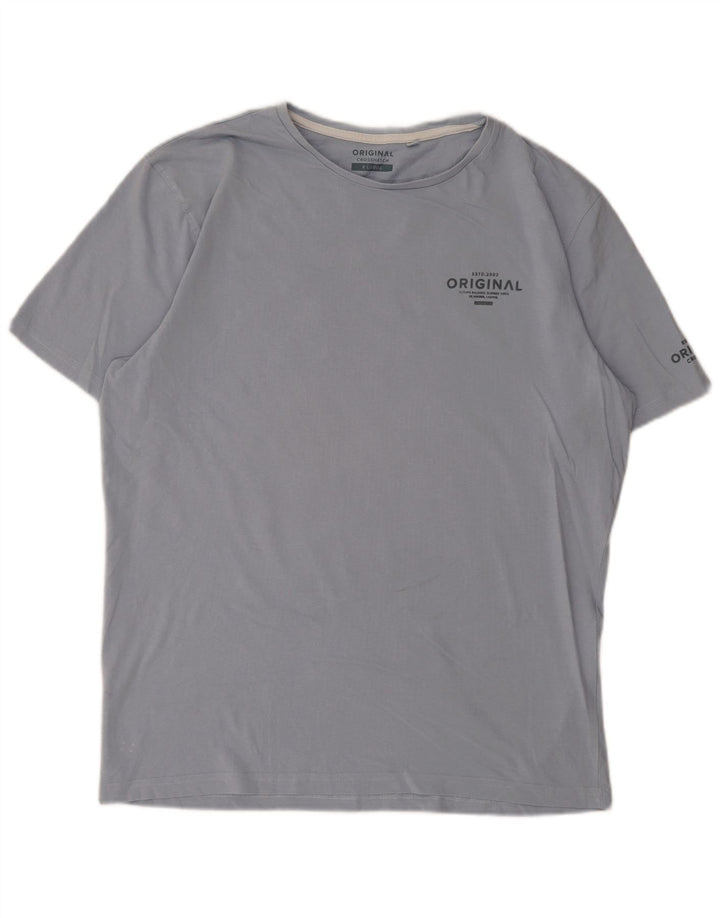 Jack & Jones T-Shirt Graphique Homme XL Bleu