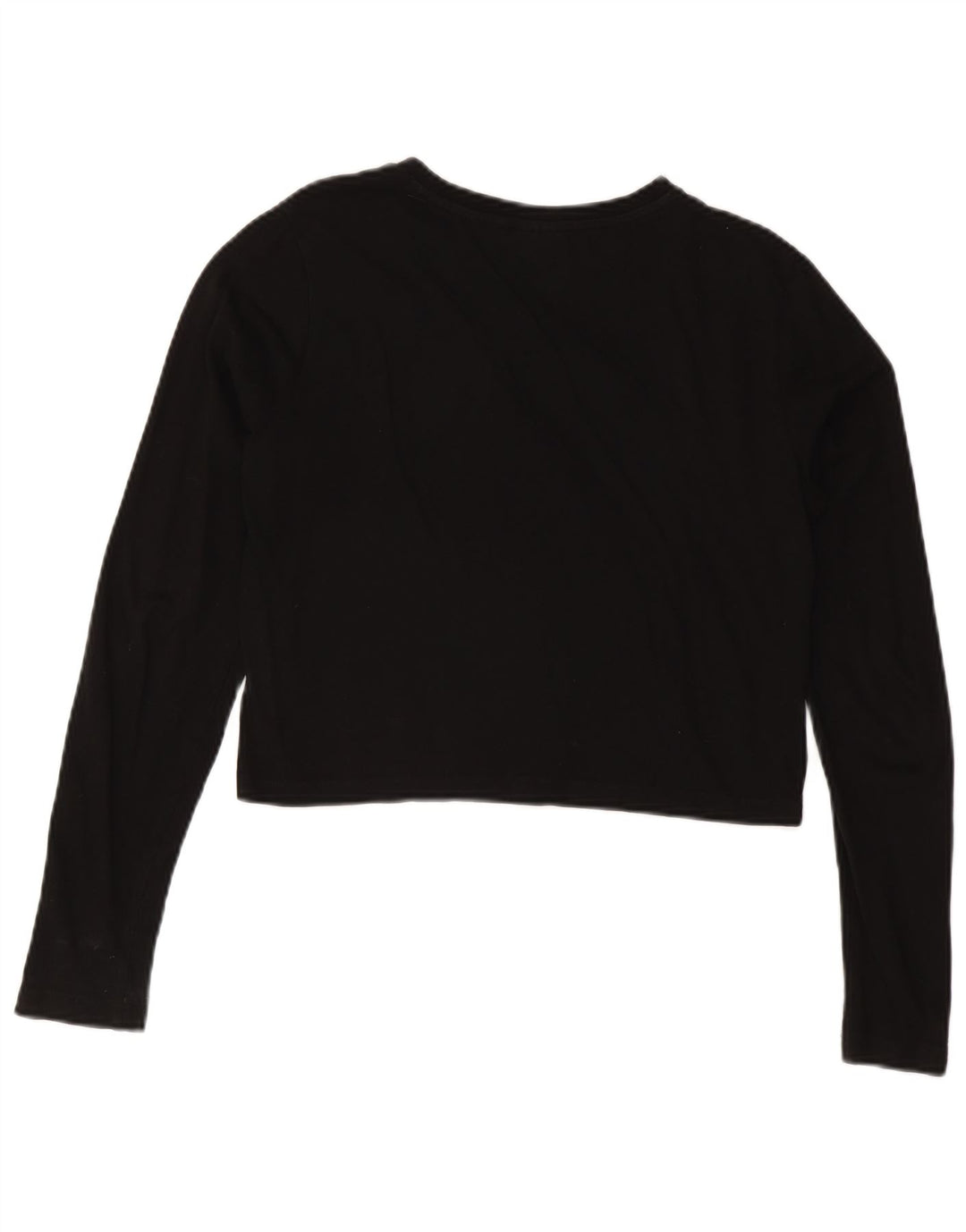 FILA Haut court graphique à manches longues pour femme UK 14 Noir moyen