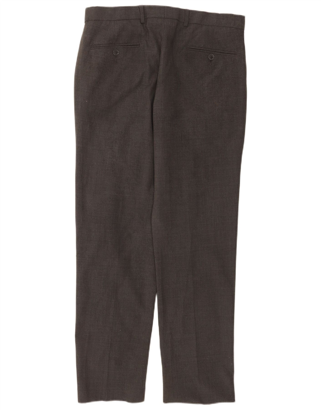 Marks & Spencer Pantalon de Costume Droit Homme W32 L31 Gris Laine