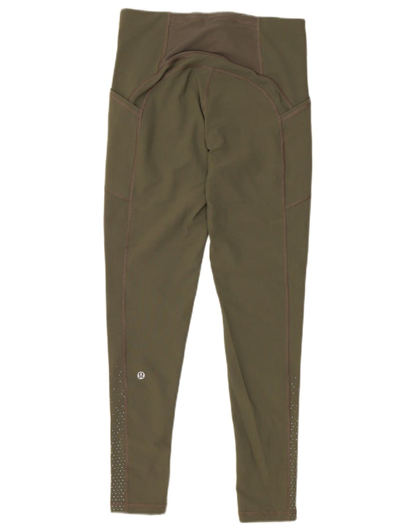 Lululemon Leggings pour femmes US 6 Nylon à pois vert moyen
