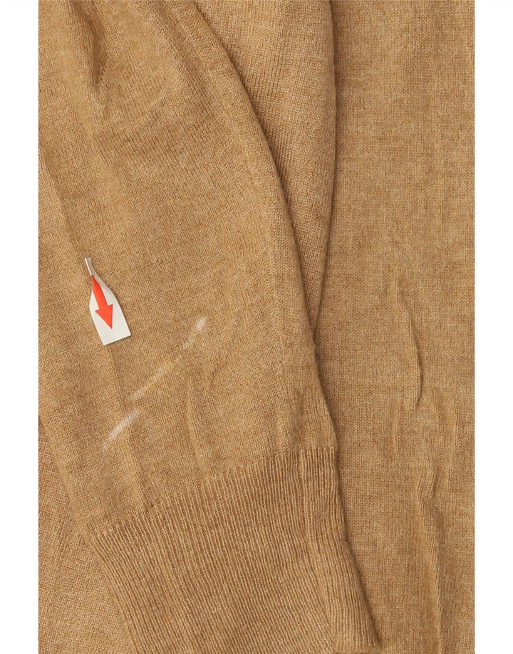 Marks & Spencer Pull Cardigan Femme UK 14 Large Beige Viscose
