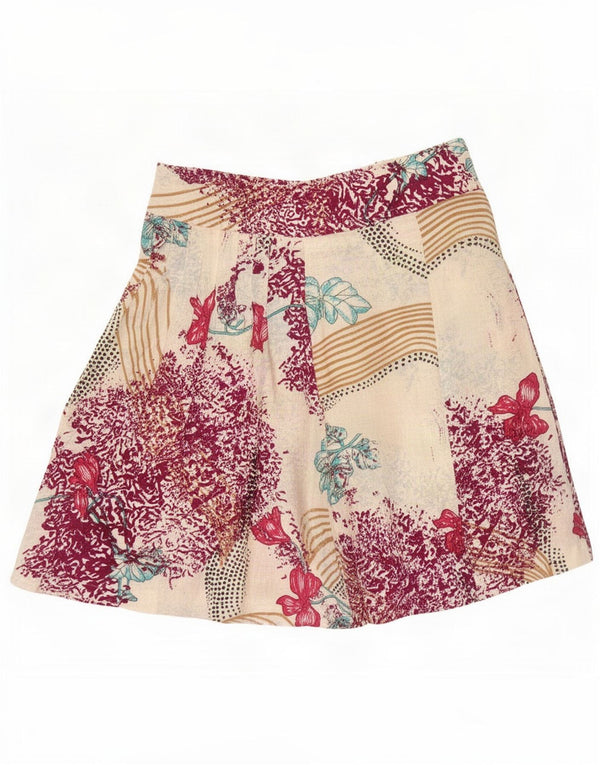 Benetton Femme Jupe Trapèze W30 Medium Multicolore Floral