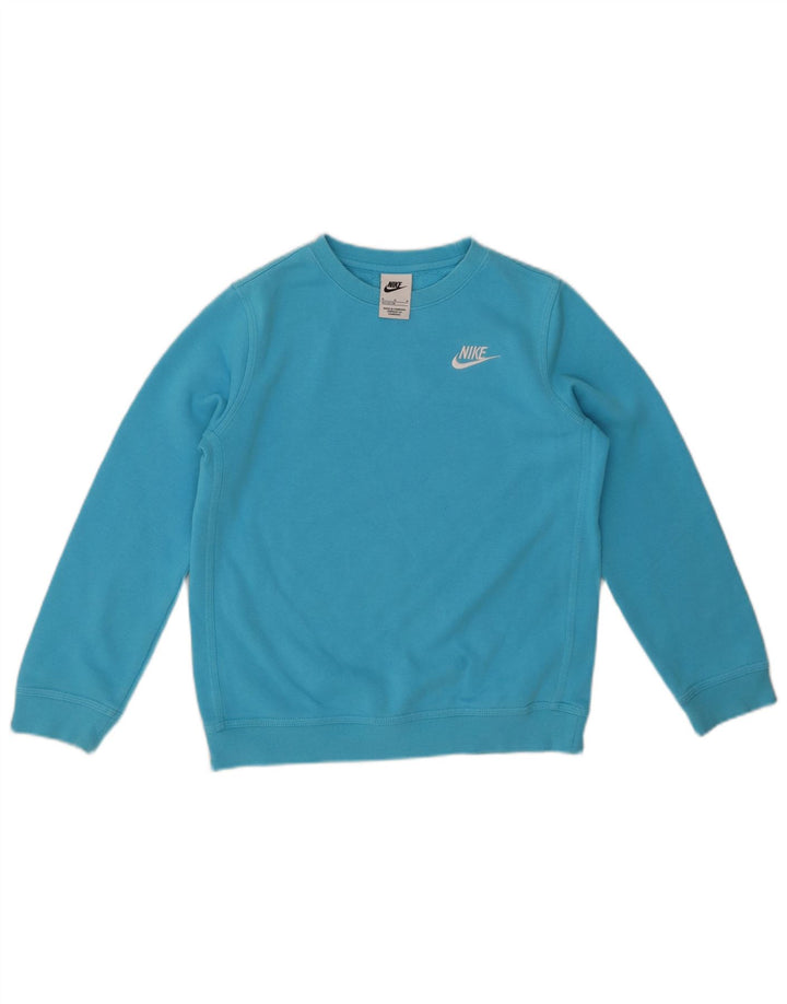 NIKE Sweat-Shirt Garçon 10-11 Ans Bleu Moyen Coton