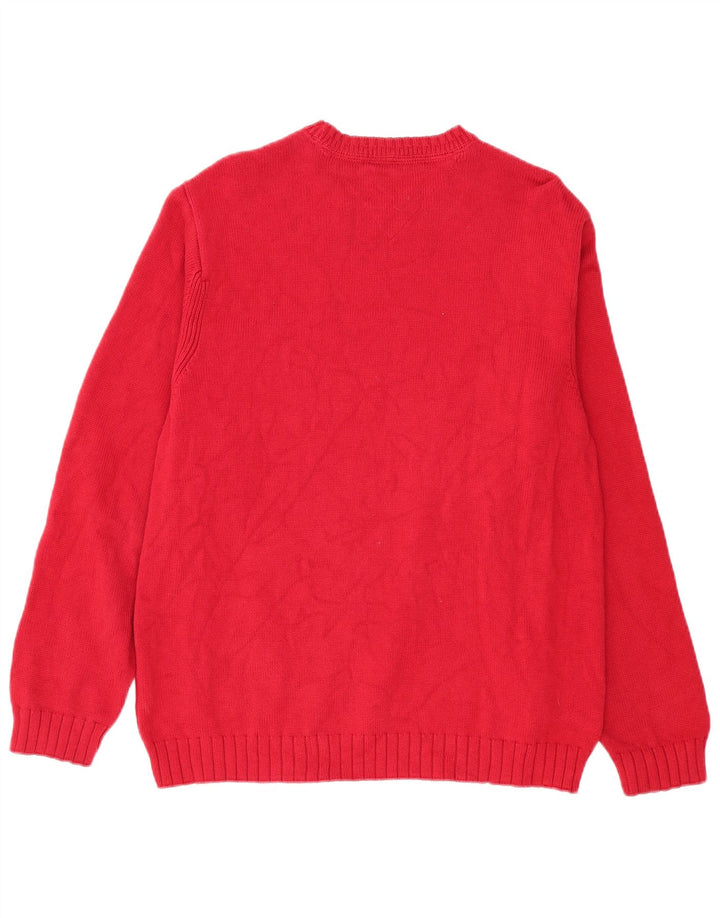 Tommy Hilfiger Pull Col Bateau Homme Bordeaux Moyen