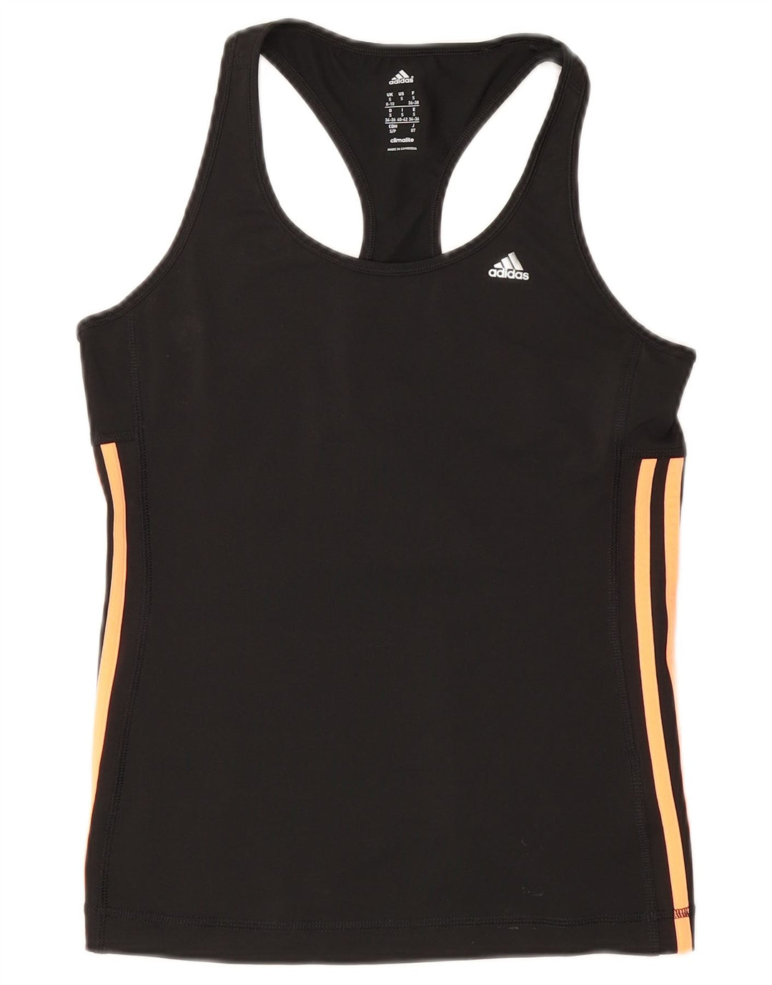 Adidas Climalite Débardeur pour femme UK 8/10 Petit Noir Polyester