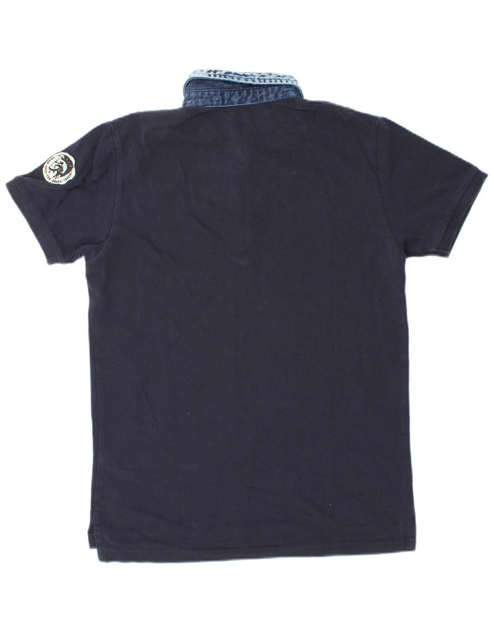 DIESEL Polo Homme Petit Bleu Marine Coton