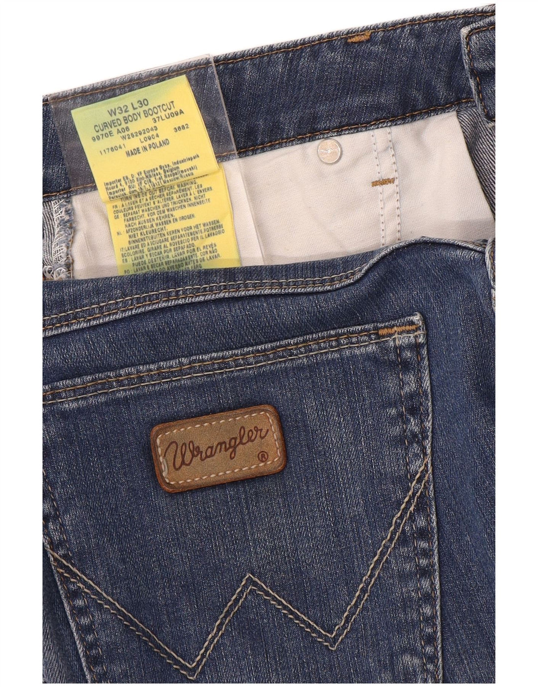 Wrangler Jean Bootcut Curvy Femme W32 L30 Bleu Coton