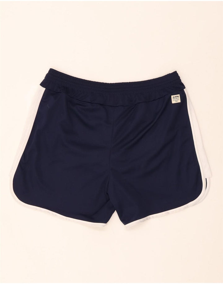 ERREA Mens Graphic Sport Shorts 2XL Navy Blue Colourblock Polyester