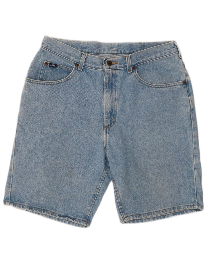 Lee Short en jean pour homme W34 Large Bleu Coton