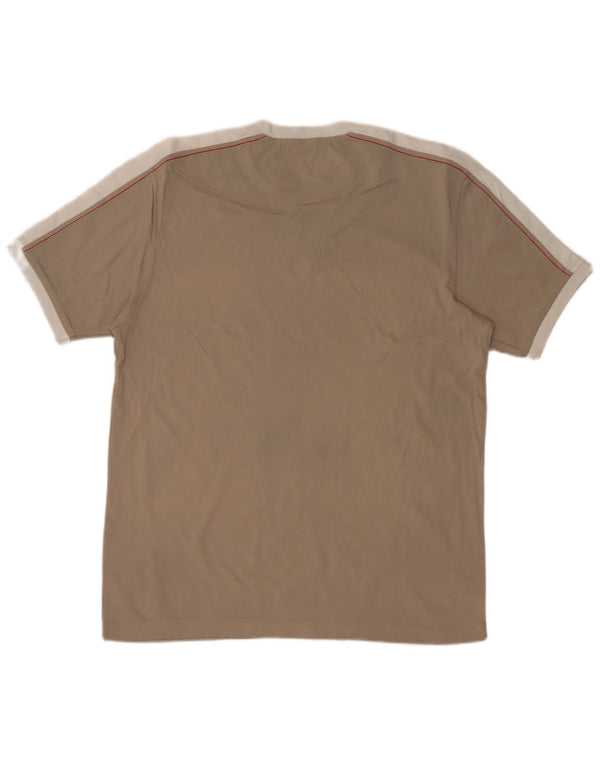 Champion T-shirt graphique coupe facile pour homme, grand, gris, coton color block
