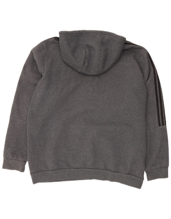 ADIDAS Pull à capuche zippé pour homme 2XL Gris