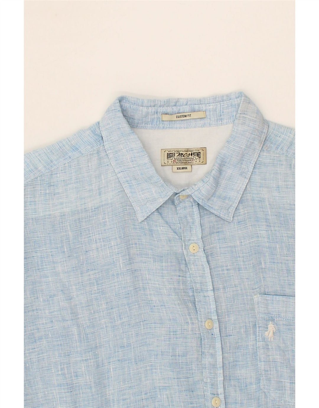 MARLBORO CLASSICS Chemise sur mesure pour homme 2XL Bleu Lin