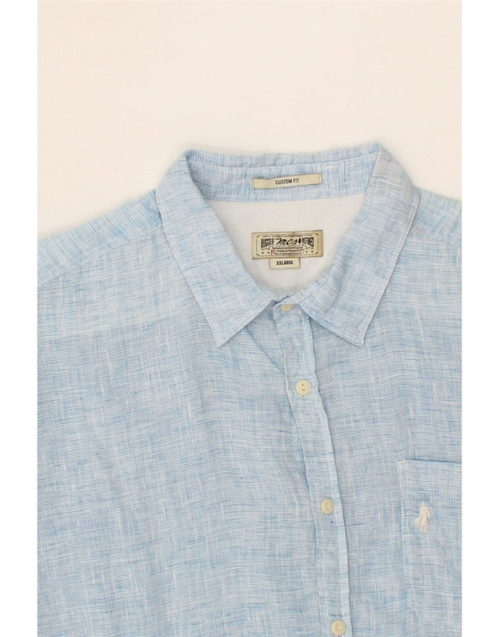 MARLBORO CLASSICS Chemise sur mesure pour homme 2XL Bleu Lin