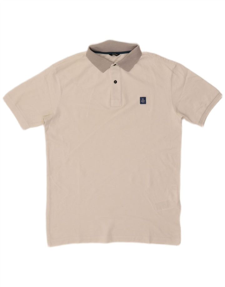 Refrigiwear Polo Homme Petit Blanc Colorblock Coton