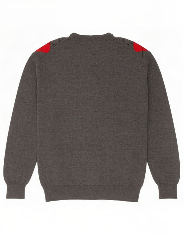 Rodrigo Pull col V pour homme IT 56 XL Gris Argyle/Diamant