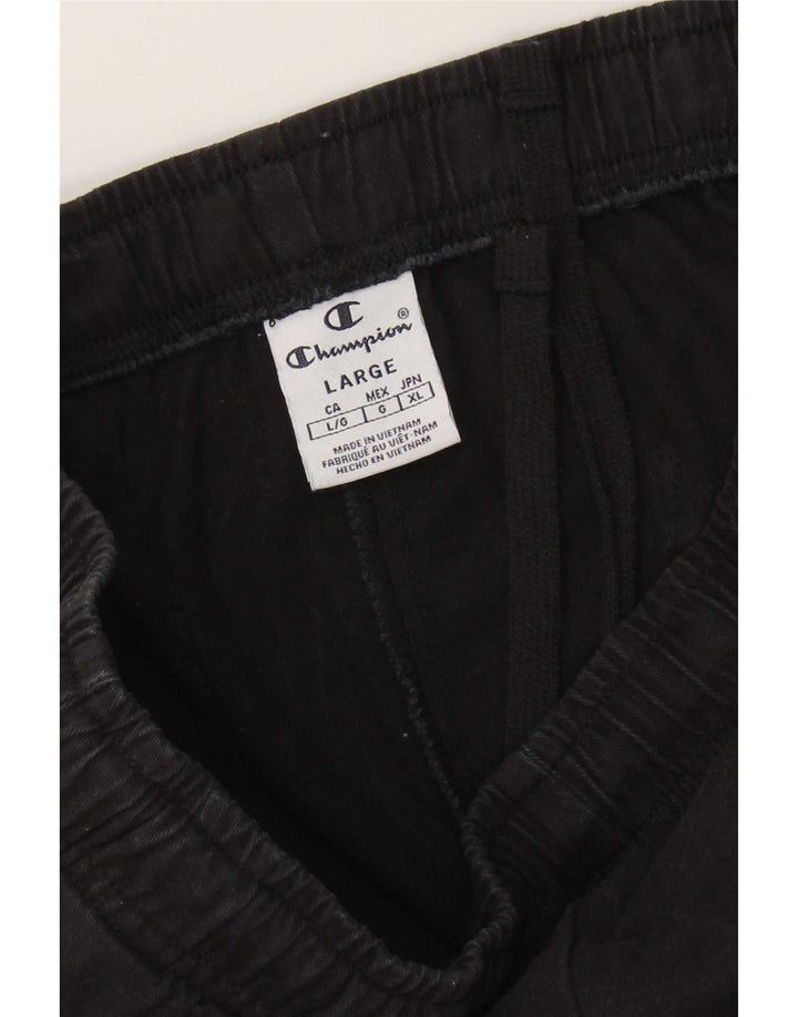 Champion Pantalon de survêtement cargo pour homme Taille L Noir