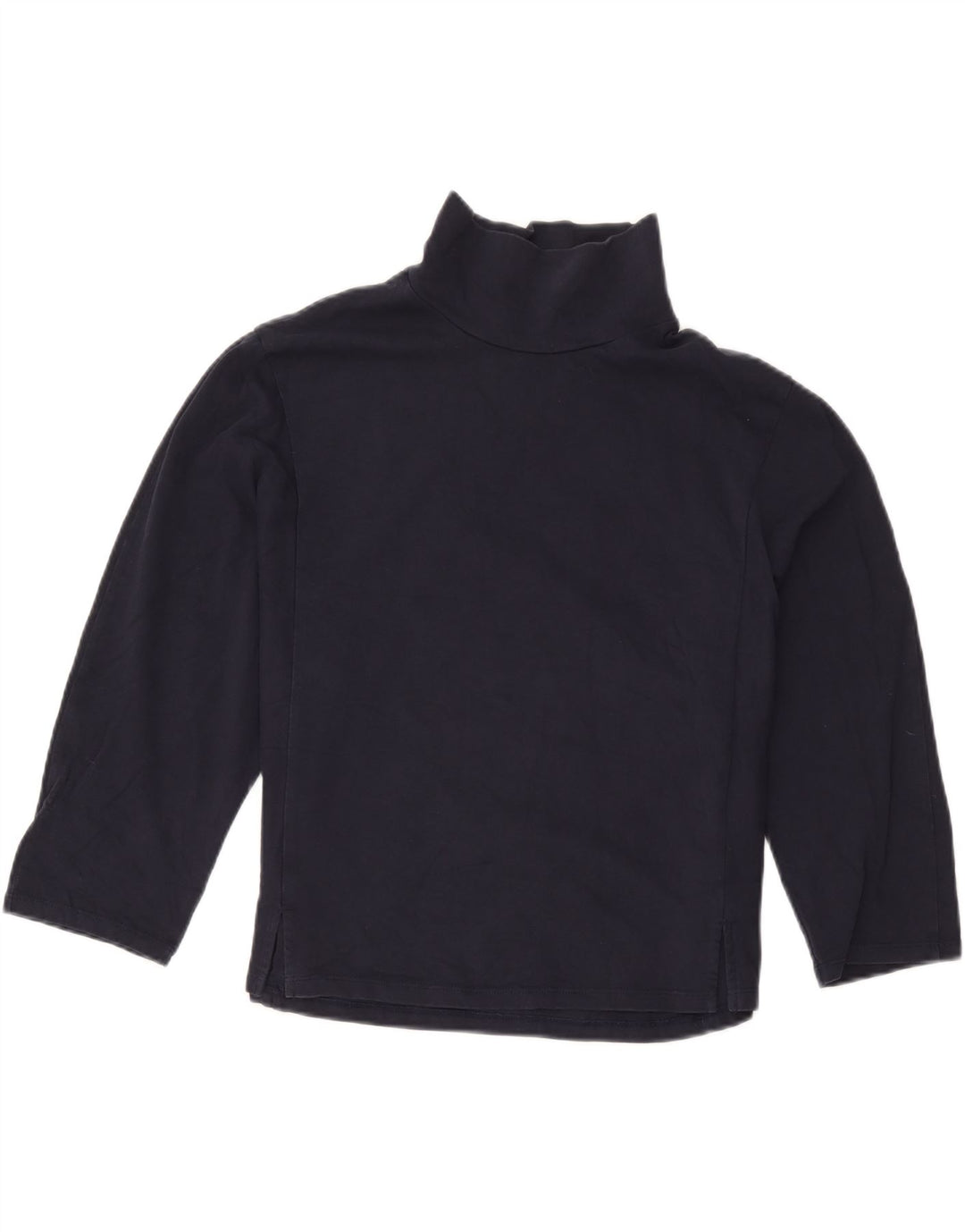 Marks & Spencer Haut à manches 3/4 pour femme UK 12 Bleu marine moyen Coton