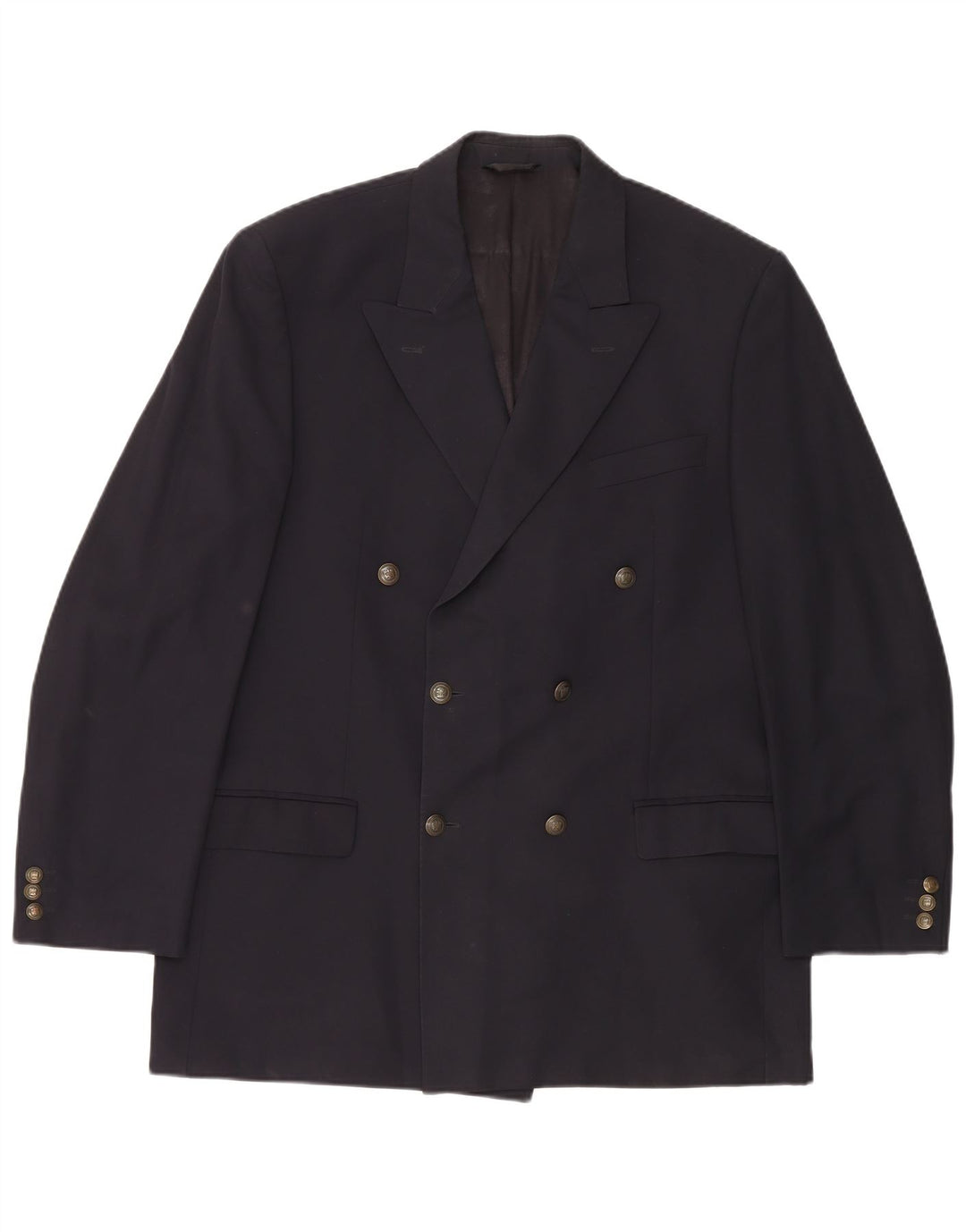 MARKS & SPENCER Veste blazer croisée pour homme UK 42 Large Bleu marine