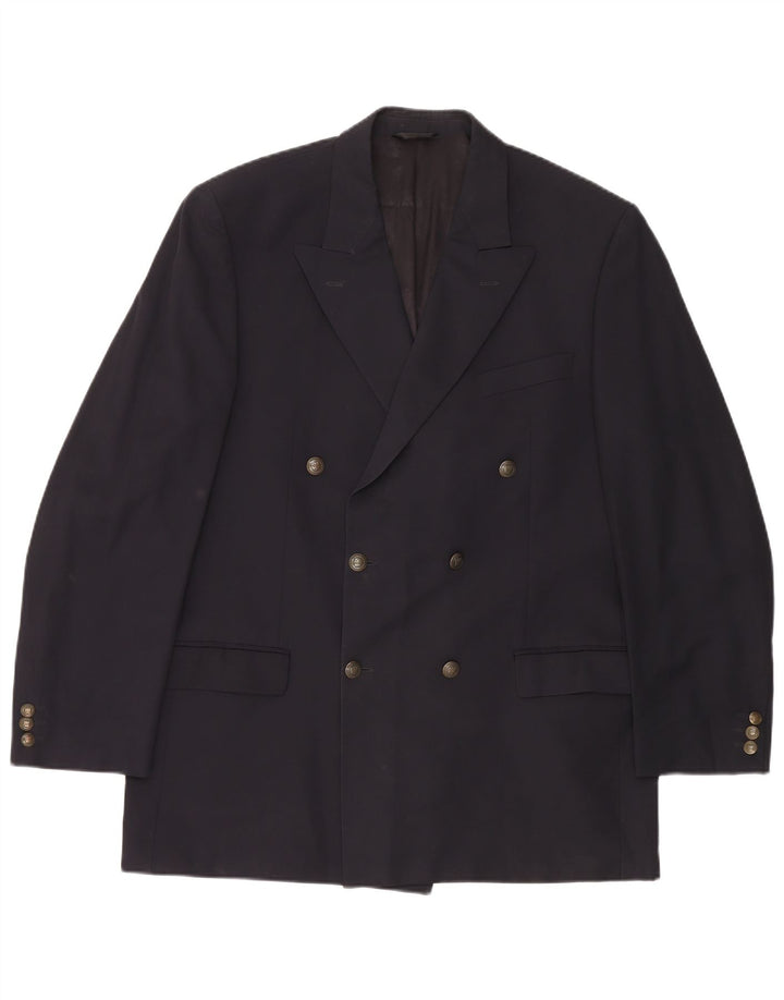 MARKS & SPENCER Veste blazer croisée pour homme UK 42 Large Bleu marine