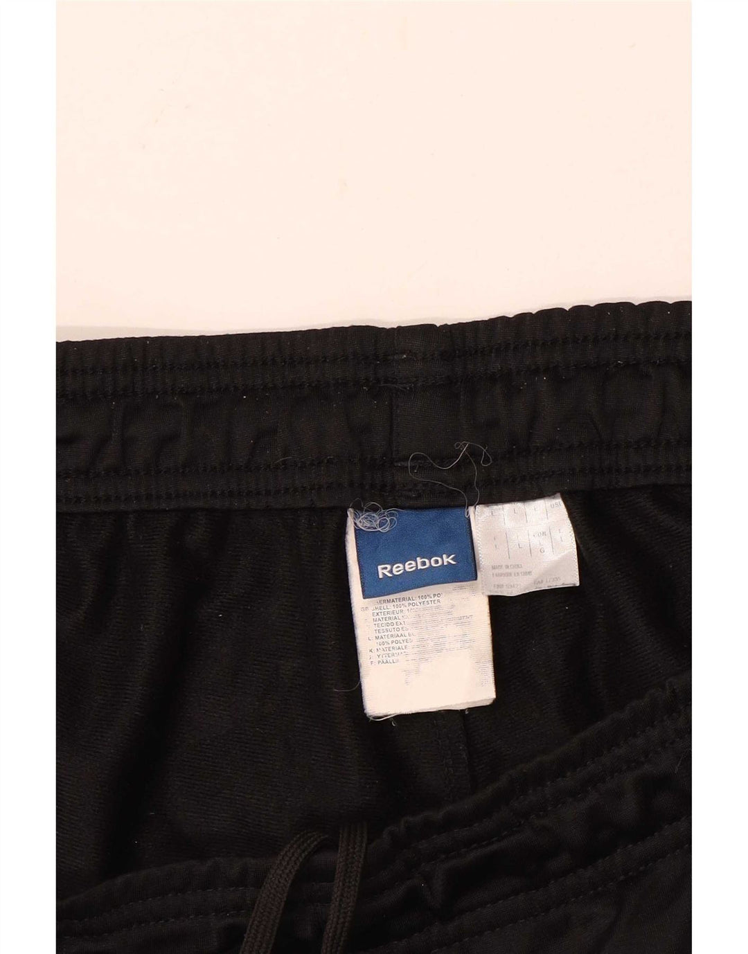 Reebok Pantalon de Survêtement Homme Large Noir Polyester