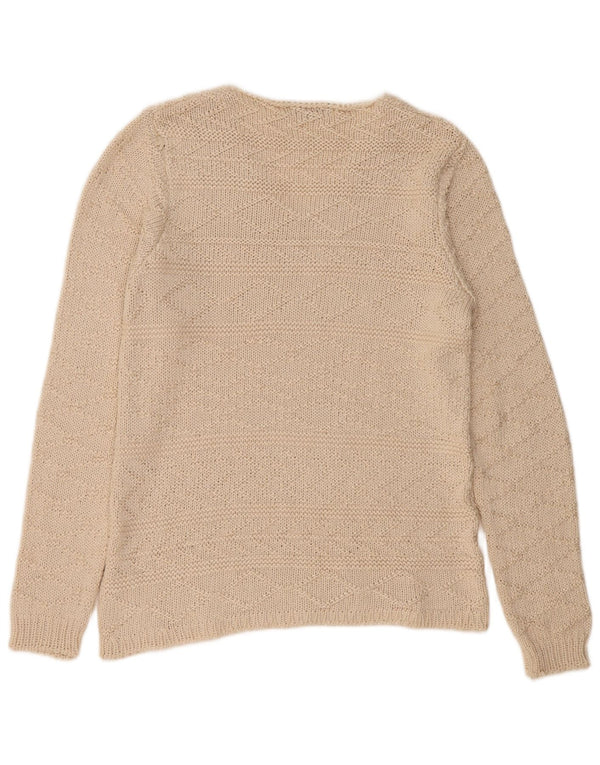 Zara Homme Pull Col V XL Beige Acrylique