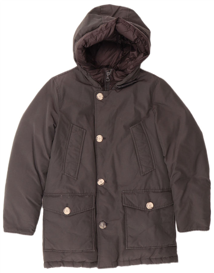 WOOLRICH Manteau rembourré à capuche pour garçon 9-10 ans en coton noir