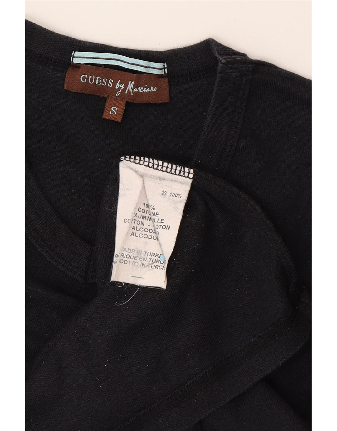 GUESS BY MARCIANO T-Shirt Graphique Homme Petit Noir Coton