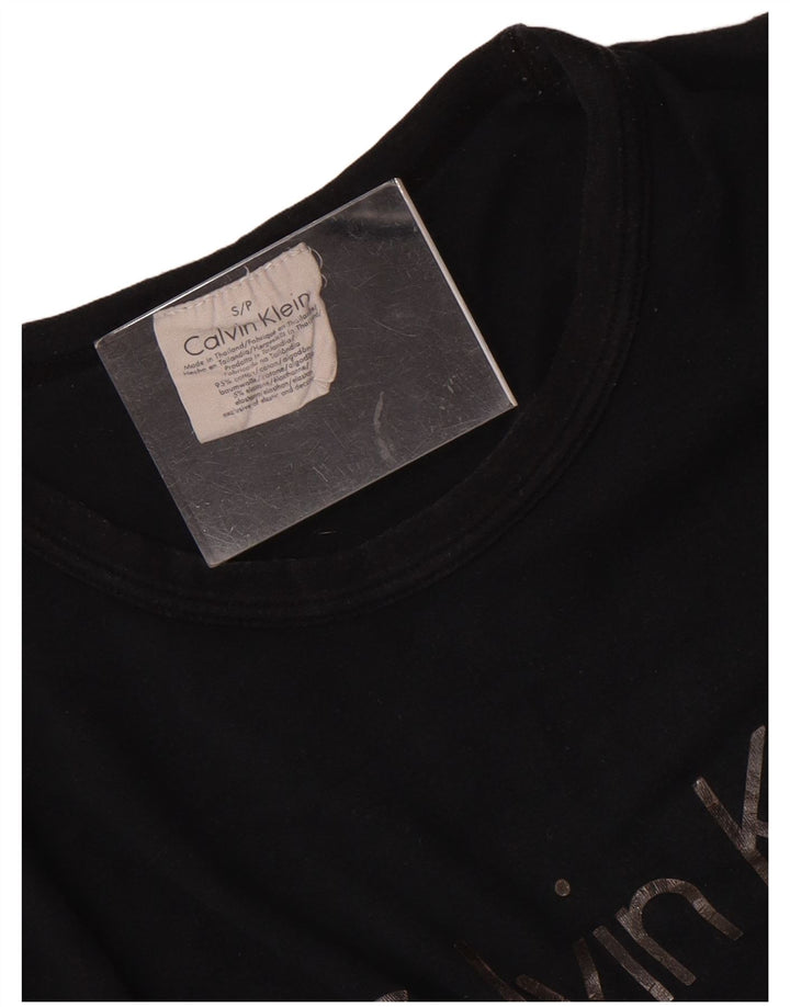 Calvin Klein T-shirt graphique pour homme en coton noir Taille S