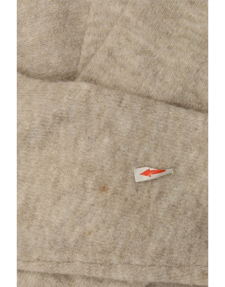 Zara Cardigan surdimensionné pour femme UK 10 Petit gris moucheté