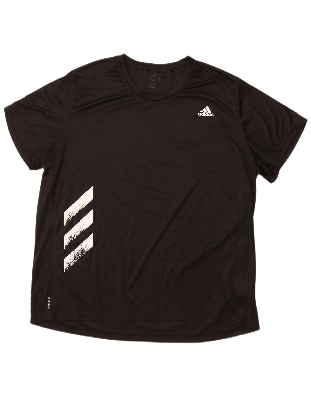 ADIDAS T-Shirt de course pour hommes, haut 2XL, noir, Polyester, sport