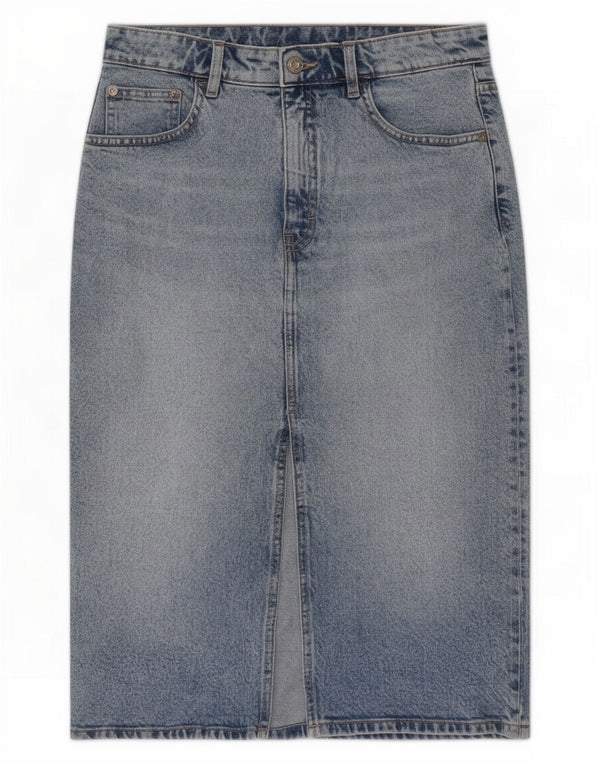 Zara Womens Denim Skirt Medium W28 Blue