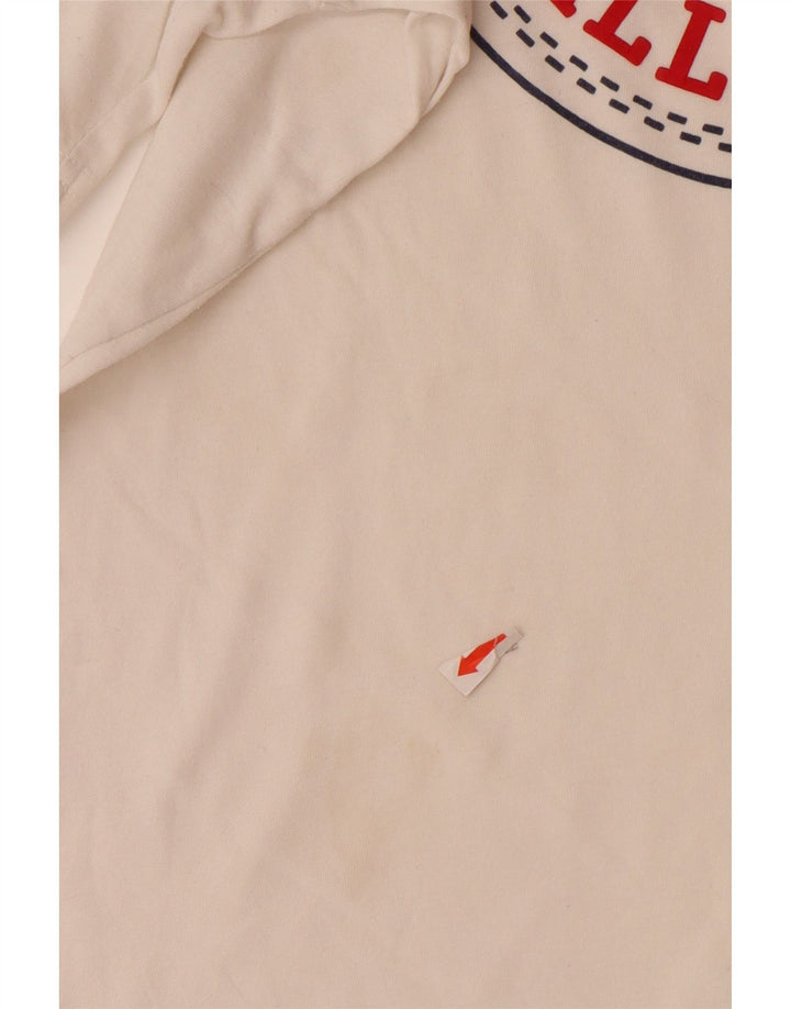 CONVERSE T-Shirt Graphique Garçon 10-11 ans Coton Blanc Moyen
