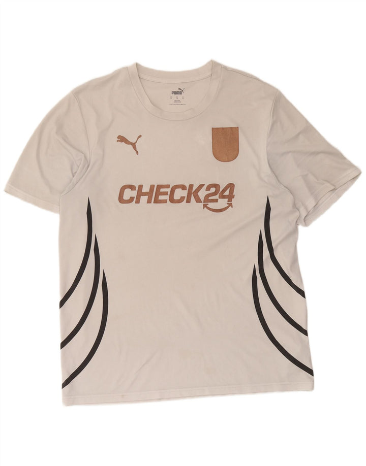 Puma T-Shirt Graphique Homme XL Blanc Polyester