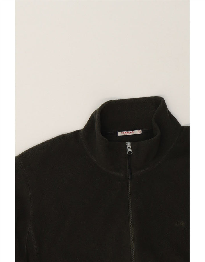CARRERA Mens Fleece Jacket UK 40 Large Green Polyester Vintage Carrera and Second-Hand Carrera from Messina Hembry 