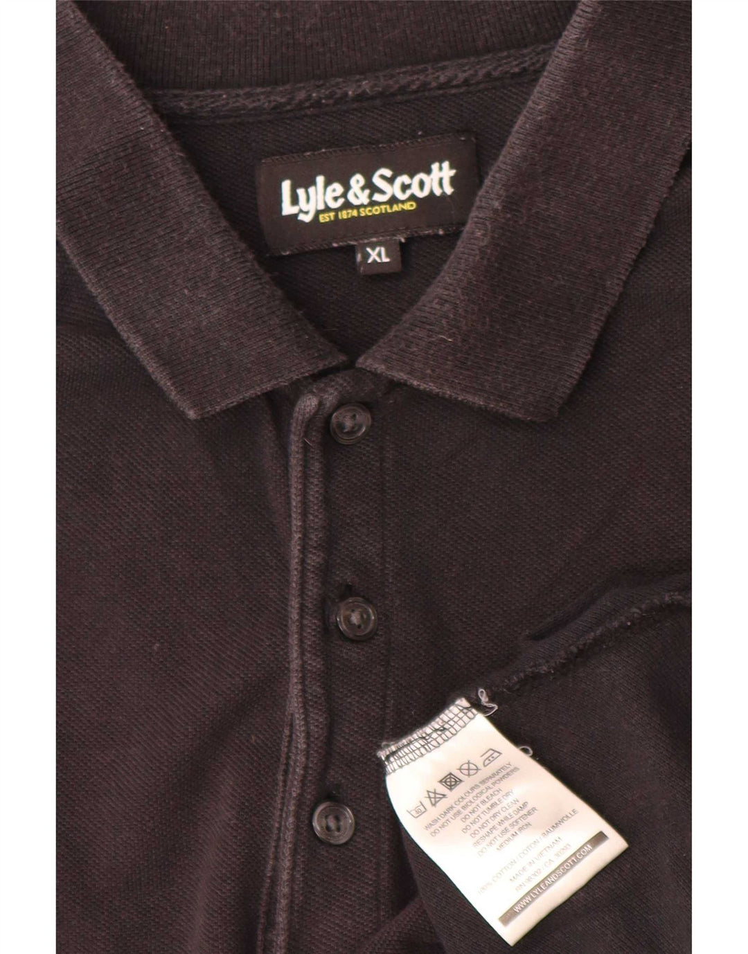 Lyle & Scott Polo Homme XL Noir Coton