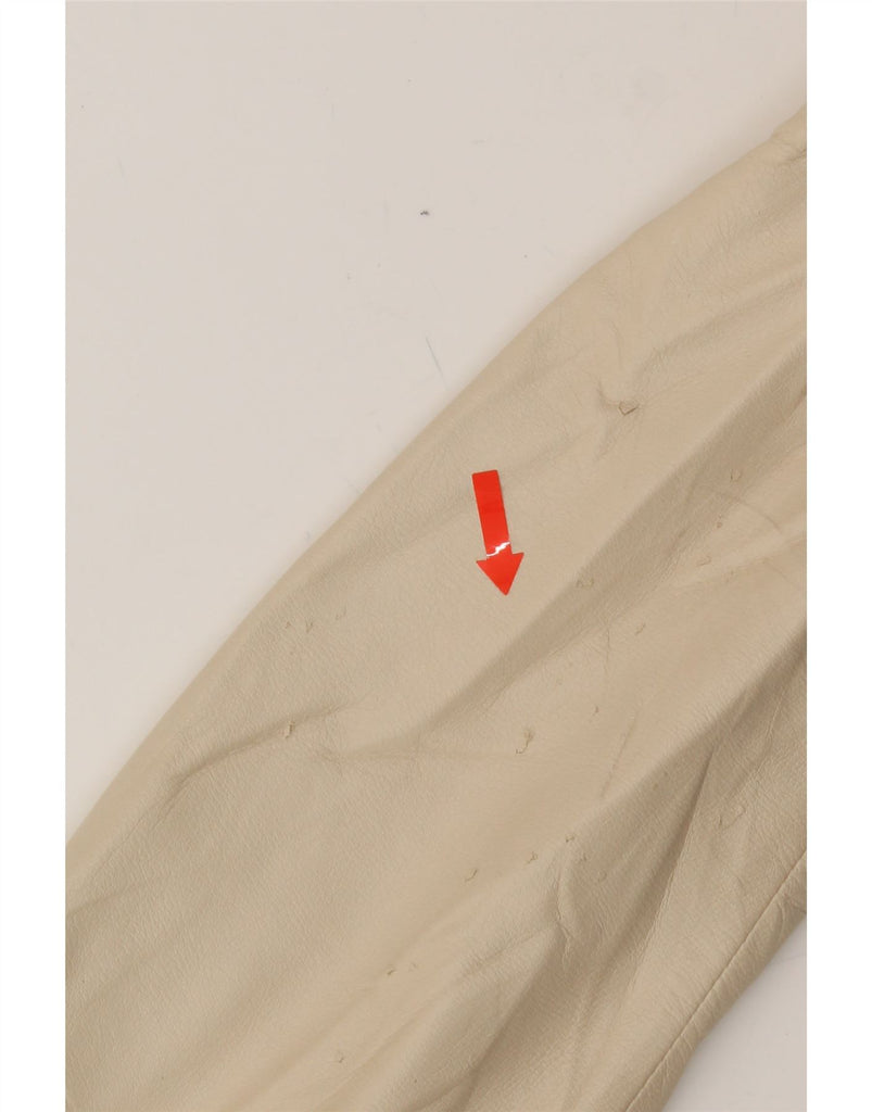 PRADA Womens Leather Jacket IT 46 Large Beige Leather Vintage Prada and Second-Hand Prada from Messina Hembry 