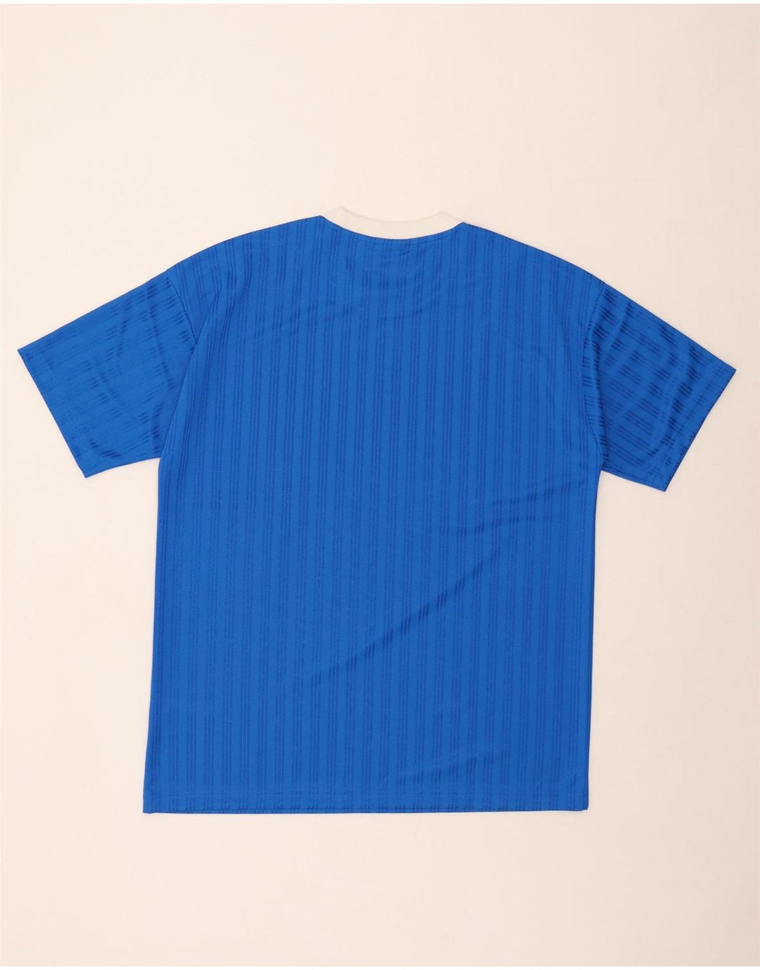ADIDAS T-Shirt Graphique Homme Bleu Moyen Rayé Polyester