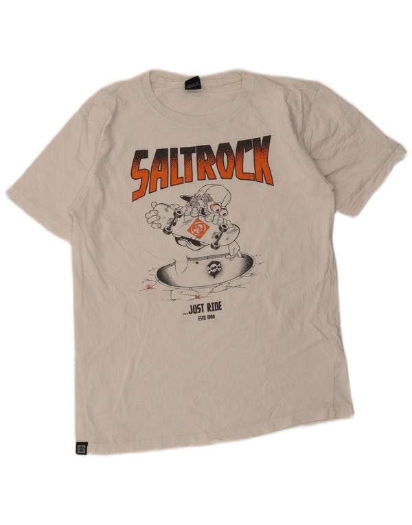 Saltrock Boys Graphic T-Shirt Top 12-13 Years White Cotton