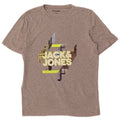 Jack & Jones T-Shirt Graphique Homme Gris Moyen Coton