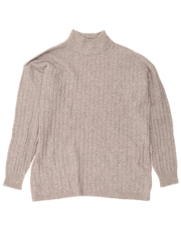 Eddie Bauer Pull à col roulé pour femme Gris moyen UK 14