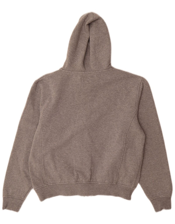 Fila Pull à capuche zippé graphique pour femme UK 10 Small Gris Coton