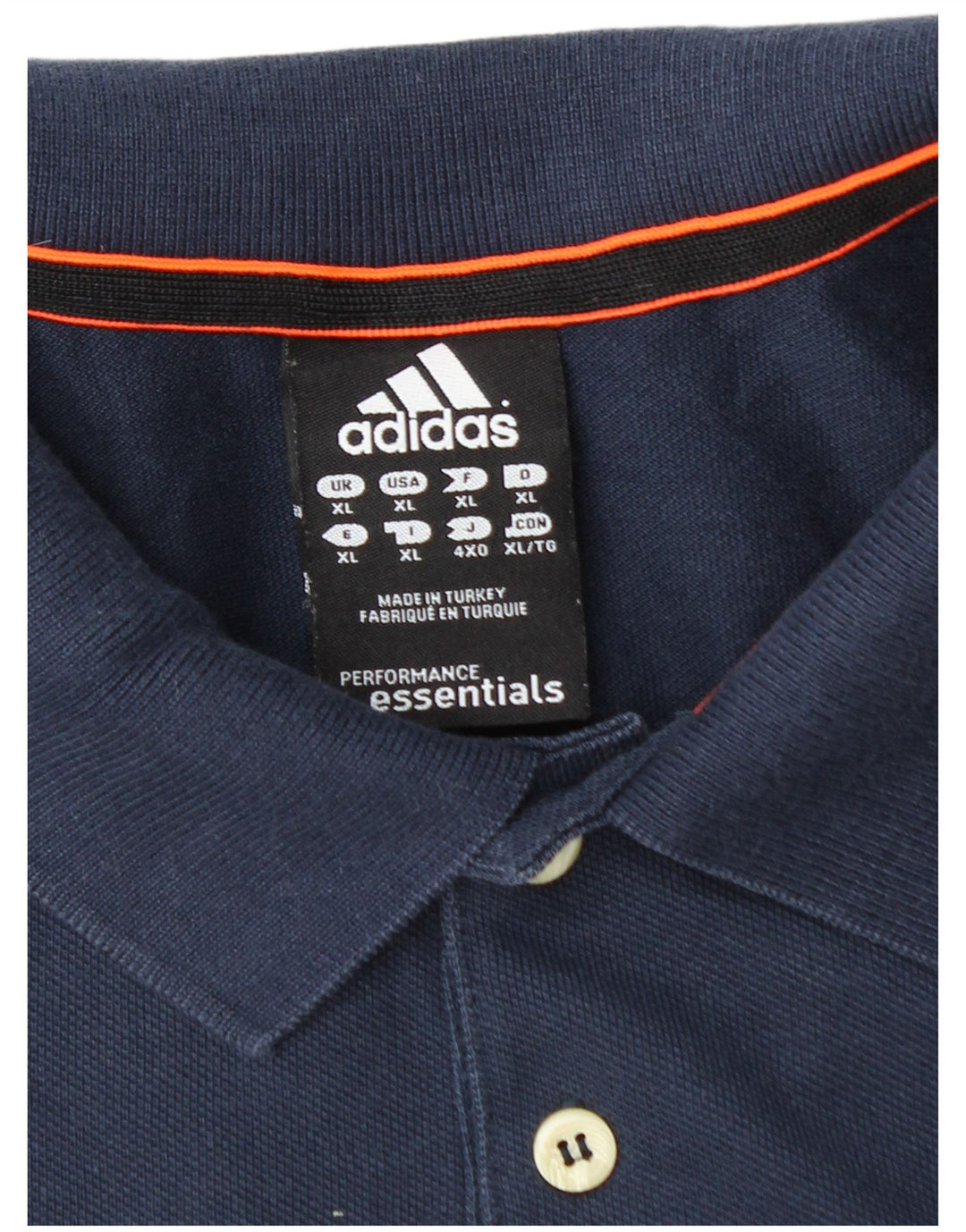 ADIDAS Polo Climalite XL Bleu Marine Coton Homme