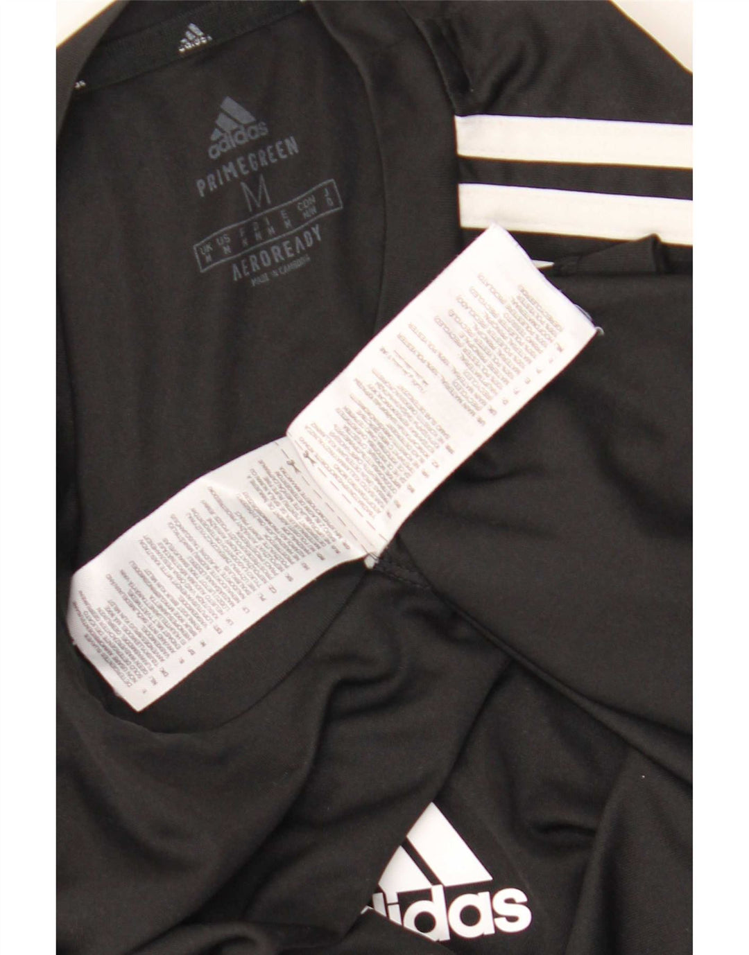 Adidas Hommes Aeroready T-Shirt Top Noir Moyen Polyester