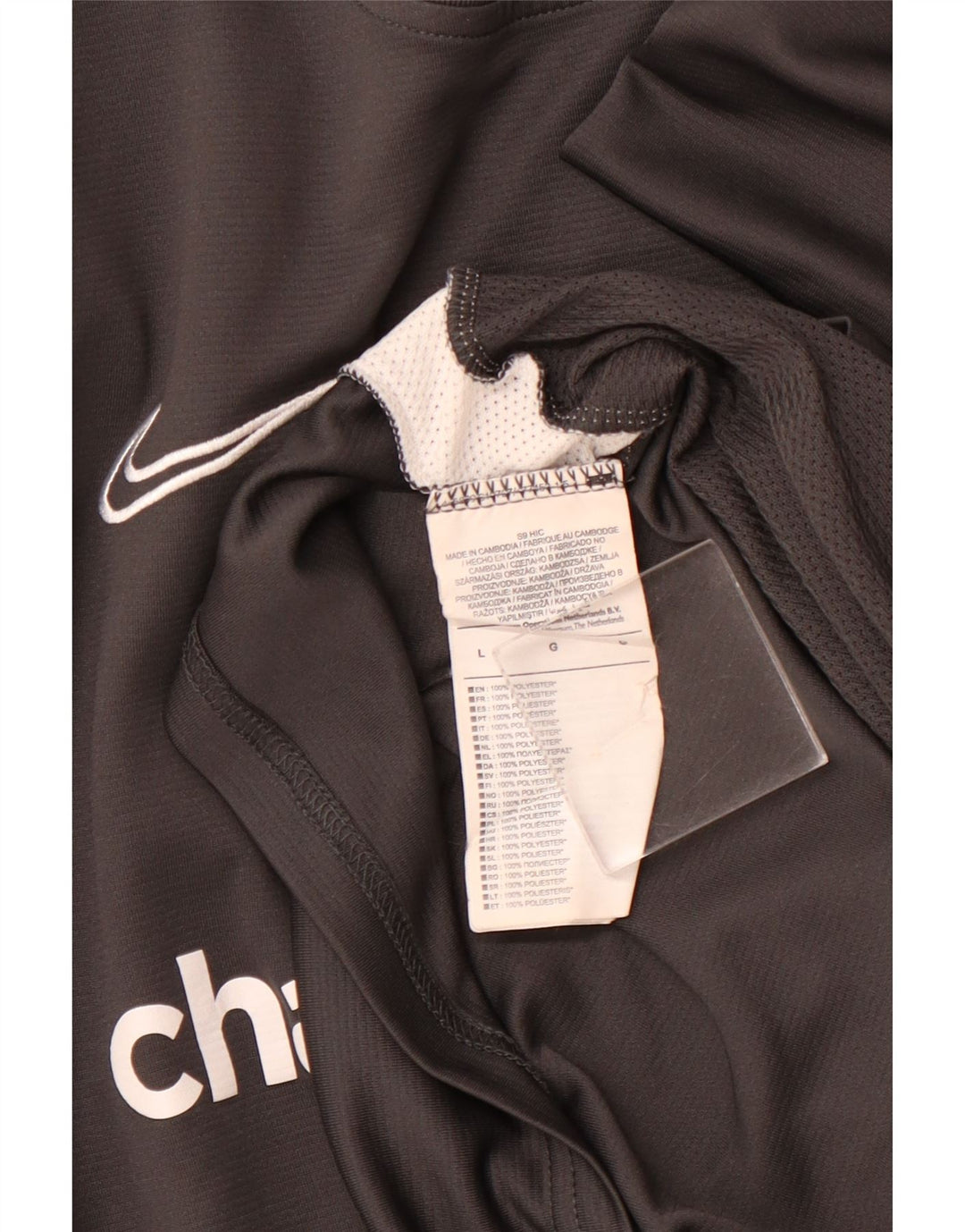 NIKE T-shirt graphique pour hommes en polyester color block grand gris