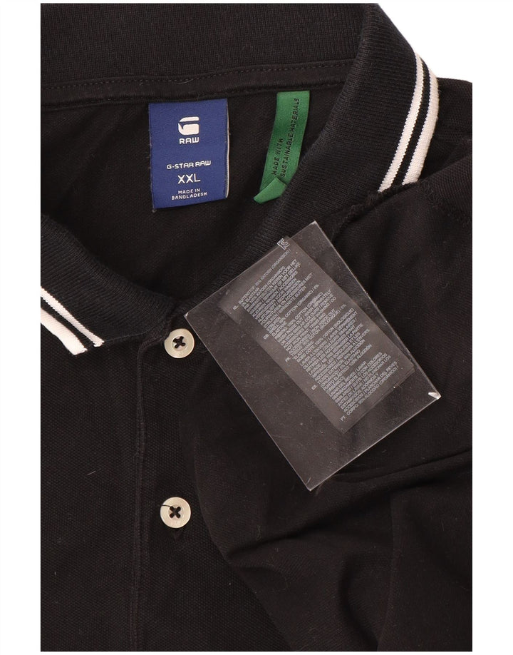 G-STAR Polo Homme 2XL Noir Coton