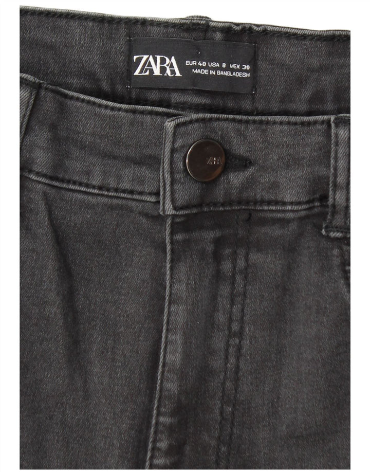 Zara Jean skinny effet vieilli pour femme EU 40 Medium W30 L28 Gris