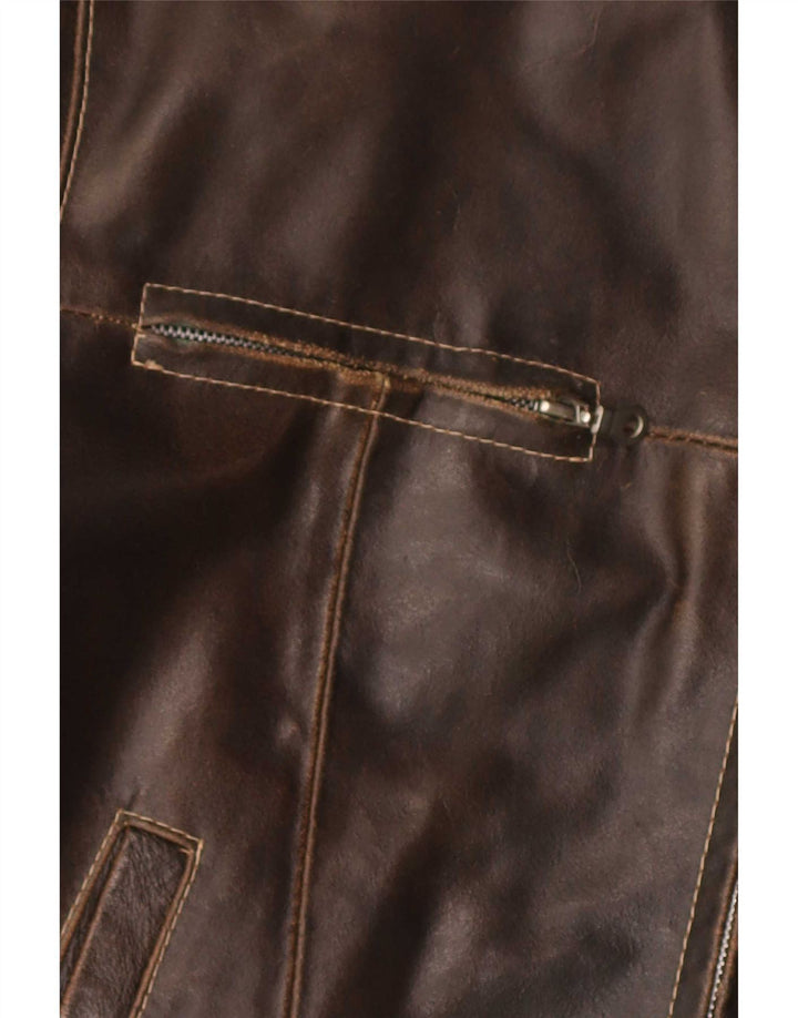 Conbipel Veste en Cuir Homme IT 50 Large Marron