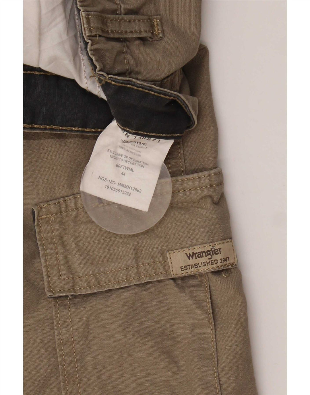 Wrangler Short cargo pour homme W44 2XL Marron Coton
